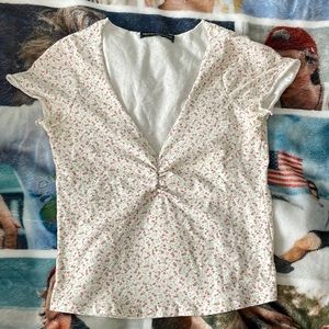 Brandy Melville Floral Gina Top